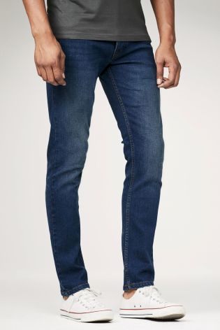 Bright Blue Jeans With Stretch